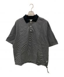 CLESSTE（クレスト）の古着「STRIPED MASSIVE S/S POLO SHIRT」｜ブラック