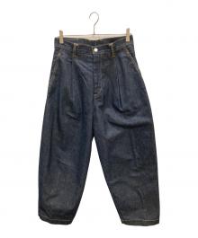 RYO TAKASHIMA（リョウタカシマ）の古着「TAPERED WIDE DENIM」｜インディゴ