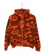 SUPREMEシュプリーム）の古着「Small Box Zip Up Hooded Sweatshirt」｜オレンジ