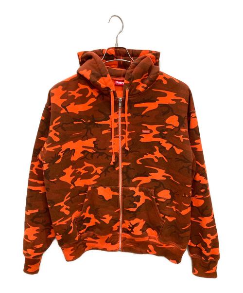 SUPREME（シュプリーム）Supreme (シュプリーム) Small Box Zip Up Hooded Sweatshirt オレンジ サイズ:Mediumの古着・服飾アイテム