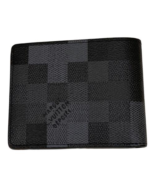LOUIS VUITTON（ルイ ヴィトン）LOUIS VUITTON (ルイ ヴィトン) ポルトフォイユ・スレンダー ブラック×グレーの古着・服飾アイテム