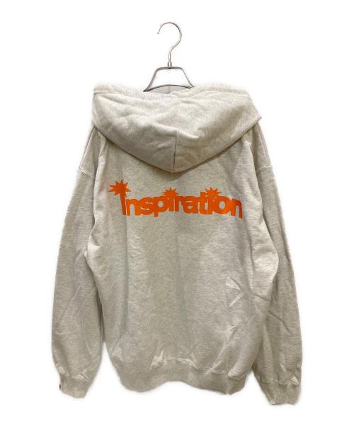Inspiration（インスピレーション）Inspiration (インスピレーション) ジップパーカー アイボリー サイズ:Lの古着・服飾アイテム