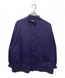 Needles（ニードルズ）の古着「Stand Collar Army Shirt」｜パープル