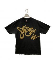 stussy（ステューシー）の古着「ロゴプリントTシャツ」｜ブラック