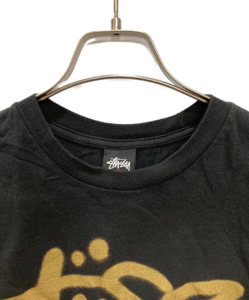 stussy（ステューシー）stussy (ステューシー) ロゴプリントTシャツ ブラック サイズ:Ｌの古着・服飾アイテム