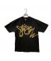 stussy（ステューシー）の古着「ロゴプリントTシャツ」｜ブラック