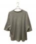 HOMME PLISSE ISSEY MIYAKE (オム プリッセ イッセイ ミヤケ) フロント チャイナボタン 裁チ切カットソー カーキ サイズ:3：10000円