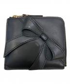COMME des GARCONSコムデギャルソン）の古着「BIG BOW L字型コインケース」｜ブラック
