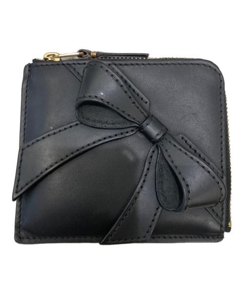 COMME des GARCONS（コムデギャルソン）COMME des GARCONS (コムデギャルソン) BIG BOW L字型コインケース ブラックの古着・服飾アイテム