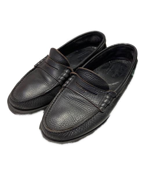 PARABOOT（パラブーツ）PARABOOT (パラブーツ) CORAUX FOUL レザーコインローファー ブラック サイズ:実寸サイズをご確認下さいの古着・服飾アイテム
