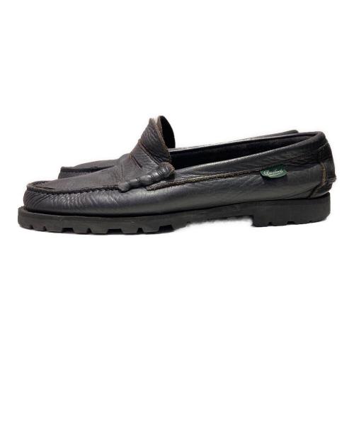 PARABOOT（パラブーツ）PARABOOT (パラブーツ) CORAUX FOUL レザーコインローファー ブラック サイズ:実寸サイズをご確認下さいの古着・服飾アイテム