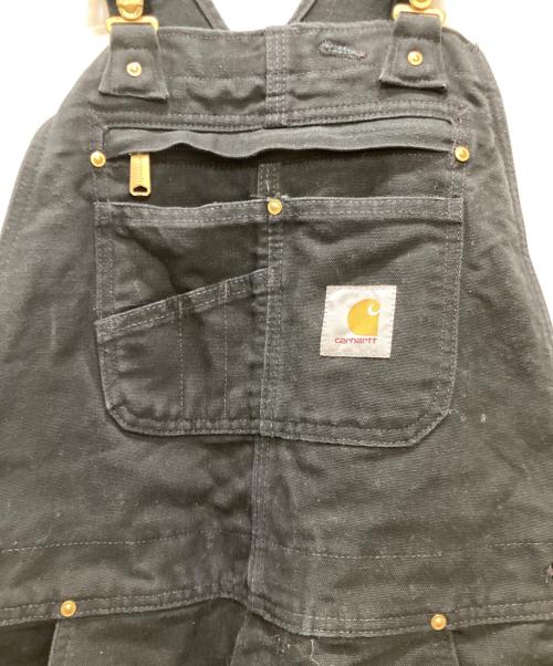 CarHartt（カーハート）CarHartt (カーハート) ダブルニー ダックオーバーオール ブラック サイズ:W32L32の古着・服飾アイテム