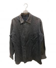 Y's for men（ワイズフォーメン）の古着「比翼 ジップシャツ」｜ブラック