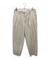 STEVEN ALAN（スティーブンアラン）の古着「P/R/PU OX 2PLEATED PANTS-BOLD/パンツ」｜ベージュ