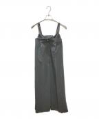 Ameriアメリ）の古着「SIDE MARBELT LADY LIKE DRESS / ワンピース ジャンパースカート」｜グレー