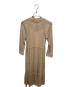 Ameri（アメリ）の古着「SHIRRING SHEER DRESS / レースワンピース」｜ベージュ
