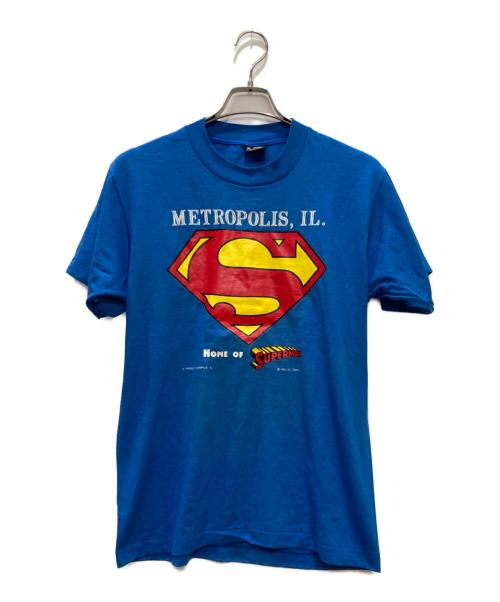 FRUIT OF THE LOOM（フルーツオブザルーム）FRUIT OF THE LOOM (フルーツオブザルーム) 90'sスーパーマン プリントTシャツ / SUPERMAN ブルー サイズ:Mの古着・服飾アイテム