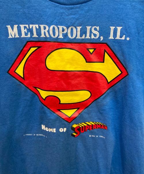 FRUIT OF THE LOOM（フルーツオブザルーム）FRUIT OF THE LOOM (フルーツオブザルーム) 90'sスーパーマン プリントTシャツ / SUPERMAN ブルー サイズ:Mの古着・服飾アイテム