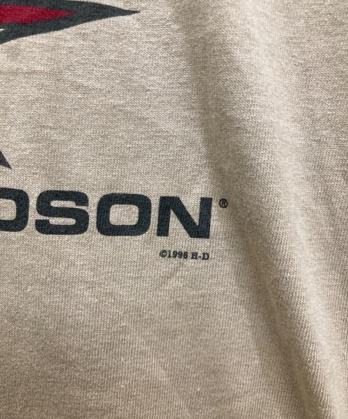 HARLEY-DAVIDSON（ハーレーダビッドソン）HARLEY-DAVIDSON (ハーレーダビッドソン) 配色プリントTシャツ ベージュ サイズ:Lの古着・服飾アイテム