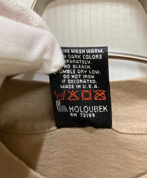 HARLEY-DAVIDSON（ハーレーダビッドソン）HARLEY-DAVIDSON (ハーレーダビッドソン) 配色プリントTシャツ ベージュ サイズ:Lの古着・服飾アイテム