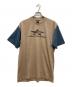 HARLEY-DAVIDSON（ハーレーダビッドソン）の古着「配色プリントTシャツ」｜ベージュ