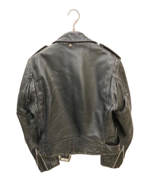 Schott（ショット）Schott (ショット) レザーダブルライダースジャケット ブラック サイズ:38の古着・服飾アイテム