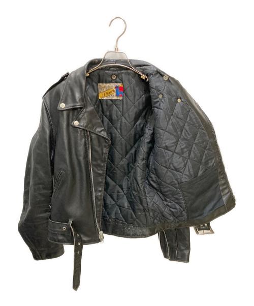 Schott（ショット）Schott (ショット) レザーダブルライダースジャケット ブラック サイズ:38の古着・服飾アイテム