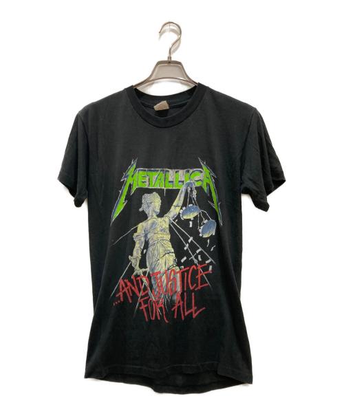 HANDTEX（ハンドテックス）HANDTEX (ハンドテックス) 80S METALLICA ヴィンテージプリントTシャツ / メタリカ ブラック サイズ:LARGEの古着・服飾アイテム