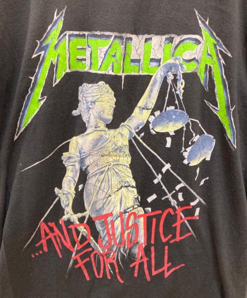HANDTEX（ハンドテックス）HANDTEX (ハンドテックス) 80S METALLICA ヴィンテージプリントTシャツ / メタリカ ブラック サイズ:LARGEの古着・服飾アイテム