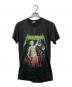 HANDTEX（ハンドテックス）の古着「80S METALLICA ヴィンテージプリントTシャツ / メタリカ」｜ブラック
