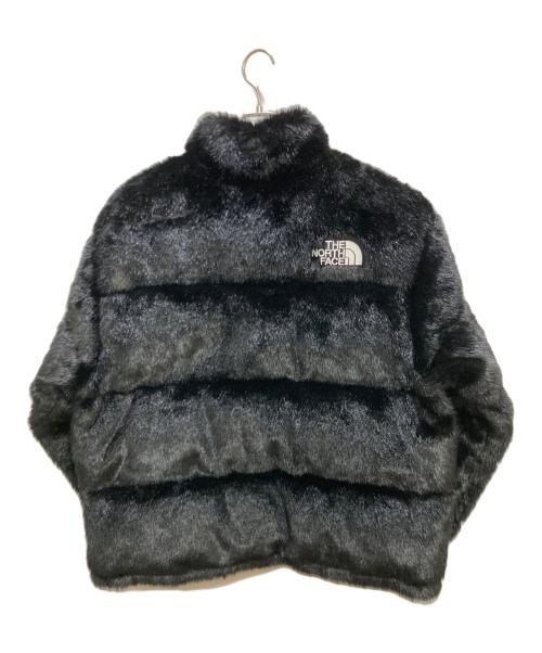 SUPREME（シュプリーム）Supreme (シュプリーム) THE NORTH FACE (ザ ノース フェイス) Fur Nuptse Jacket / ファーヌプシ ダウンジャケット ブラック サイズ:Lの古着・服飾アイテム