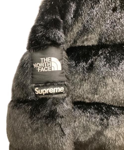 SUPREME（シュプリーム）Supreme (シュプリーム) THE NORTH FACE (ザ ノース フェイス) Fur Nuptse Jacket / ファーヌプシ ダウンジャケット ブラック サイズ:Lの古着・服飾アイテム