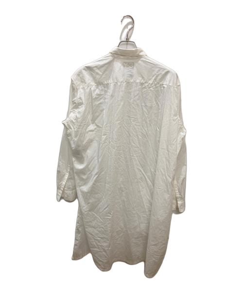 Y-3（ワイスリー）Y-3 (ワイスリー) CLASSIC LONG BACK STEP SHIRT / ロングシャツ ホワイト サイズ:Lの古着・服飾アイテム
