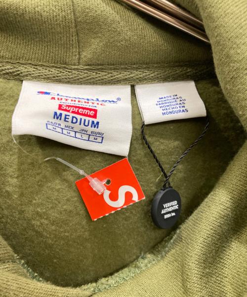SUPREME（シュプリーム）SUPREME (シュプリーム) Champion (チャンピオン) 25SS Hooded Sweatshirt / パーカー オリーブ サイズ:Mの古着・服飾アイテム
