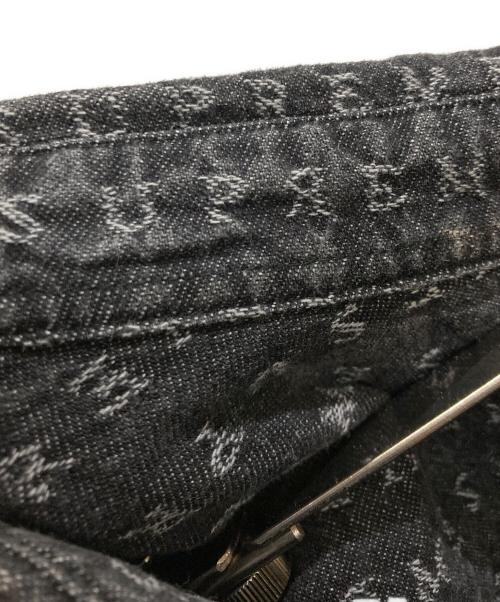 SUPREME（シュプリーム）SUPREME (シュプリーム) Jacquard logos denim shirt / ジャガードロゴデニムシャツ ブラック サイズ:Mの古着・服飾アイテム