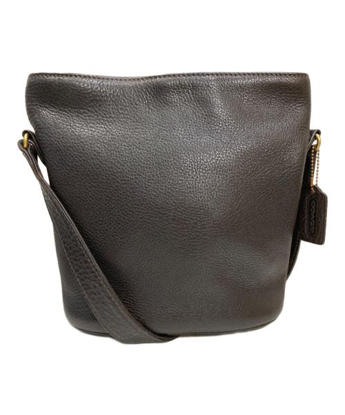 COACH（コーチ）COACH (コーチ) レザーショルダーバッグ ブラウンの古着・服飾アイテム