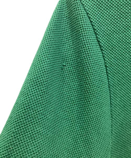 LACOSTE（ラコステ）LACOSTE (ラコステ) JEAN PAUL GOUDE (ジャン=ポール・グード) ワッペン長袖ポロシャツ グリーン サイズ:2の古着・服飾アイテム