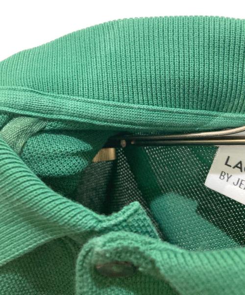 LACOSTE（ラコステ）LACOSTE (ラコステ) JEAN PAUL GOUDE (ジャン=ポール・グード) ワッペン長袖ポロシャツ グリーン サイズ:2の古着・服飾アイテム