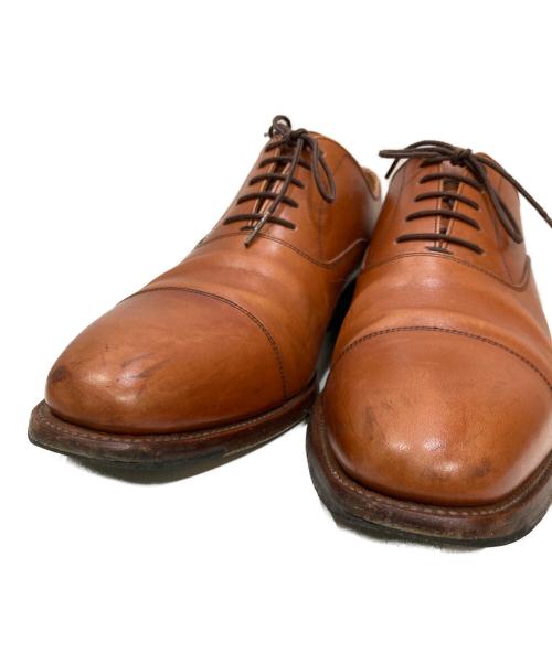 SCOTCH GRAIN（スコッチグレイン）SCOTCH GRAIN (スコッチグレイン) ストレートチップシューズ ブラウン サイズ:25.5cmの古着・服飾アイテム