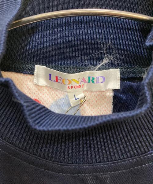 LEONARD SPORT（レオナール スポーツ）LEONARD SPORT (レオナール スポーツ) 花柄長袖カットソー ネイビー サイズ:L 未使用品の古着・服飾アイテム