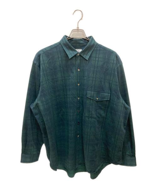 J.PRESS（ジェイプレス）J.PRESS (ジェイプレス) KANEMASA長袖チェックシャツ グリーン サイズ:Mの古着・服飾アイテム