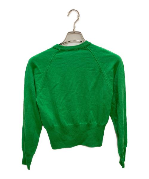 MACPHEE（マカフィー）MACPHEE (マカフィー) プレーンウール クルーネックプルオーバー グリーン サイズ:Sの古着・服飾アイテム