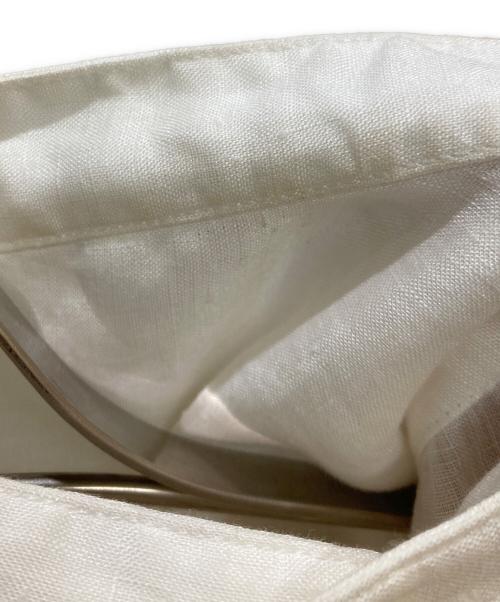 MACPHEE（マカフィー）MACPHEE (マカフィー) フレンチリネンバンドカラーロングシャツ ホワイト サイズ:36の古着・服飾アイテム