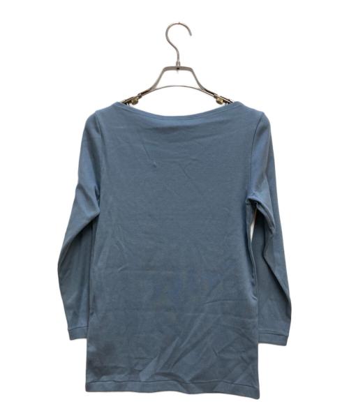 AURALEE（オーラリー）AURALEE (オーラリー) IENA (イエナ) 別注ボートネックカットソー ブルー サイズ:SIZE 1の古着・服飾アイテム