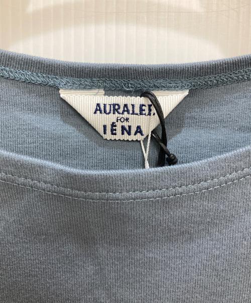 AURALEE（オーラリー）AURALEE (オーラリー) IENA (イエナ) 別注ボートネックカットソー ブルー サイズ:SIZE 1の古着・服飾アイテム