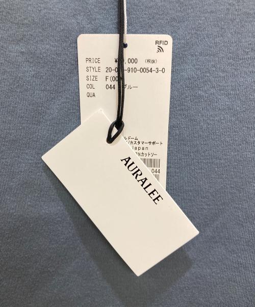 AURALEE（オーラリー）AURALEE (オーラリー) IENA (イエナ) 別注ボートネックカットソー ブルー サイズ:SIZE 1の古着・服飾アイテム