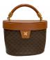 CELINE（セリーヌ）の古着「ヴィンテージ マカダム バニティバック」｜ブラウン