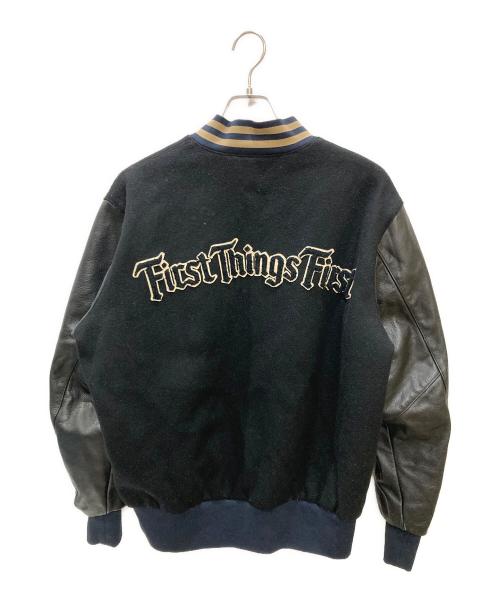 super tramp（スーパートランプ）super tramp (スーパートランプ) スタジャン ブラック サイズ:Lの古着・服飾アイテム
