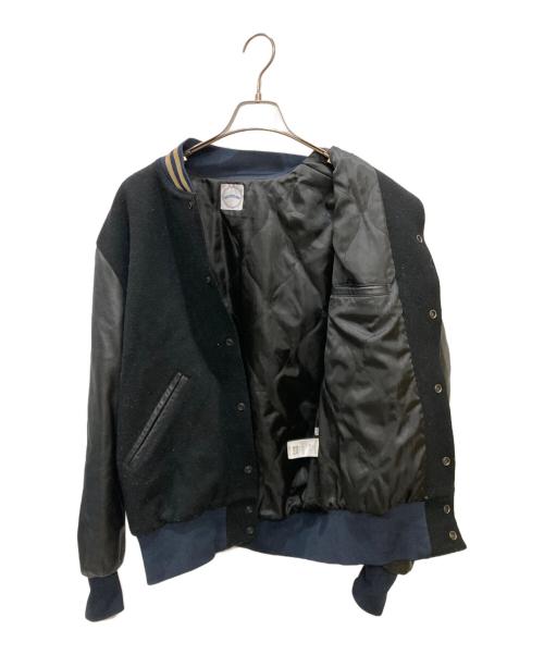 super tramp（スーパートランプ）super tramp (スーパートランプ) スタジャン ブラック サイズ:Lの古着・服飾アイテム