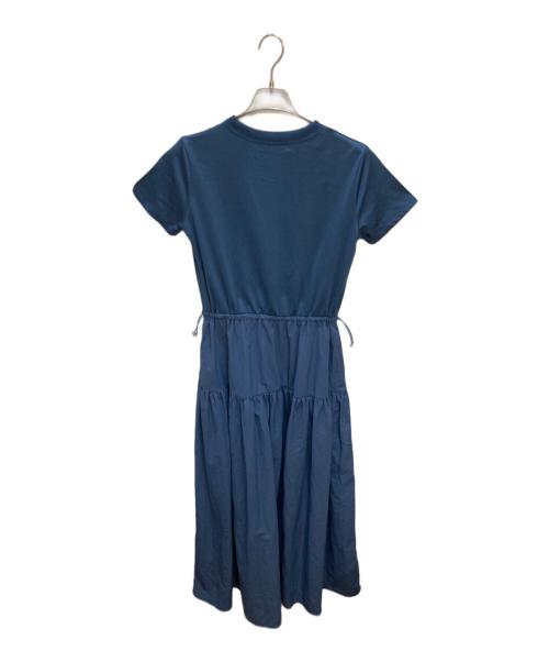 B:MING by BEAMS（ビーミングバイビームス）B:MING by BEAMS (ビーミングバイビームス) 【洗える】カット × 布帛 ワンピース ブルー サイズ:Mの古着・服飾アイテム